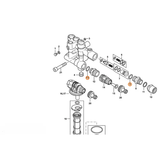Stihl  Okrągły pierścień uszczelniający N14x2 9645 945 3344